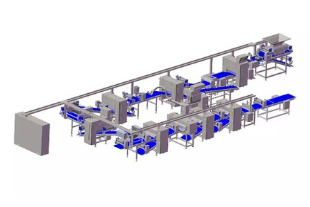 خط توريق عجينة الباستري الصناعي