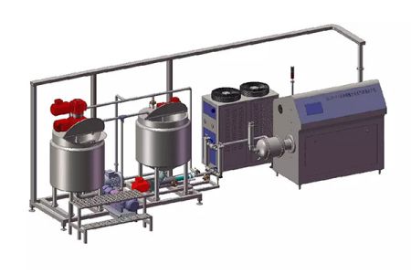 ماكينة خفق وتهوية الكيك الأسفنجي الآلية