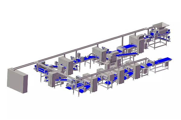 خط توريق عجينة الباستري الصناعي