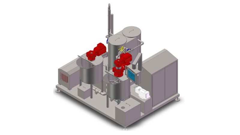 نظام خلط كيك الشيفون المصغر