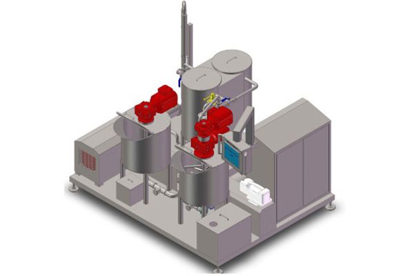 نظام خلط كيك الشيفون المصغر