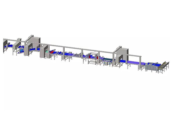 خط إنتاج معجنات الباستري الآلي