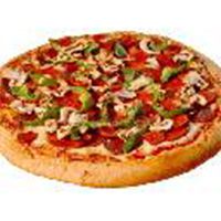قرص عجينة البيتزا مع إضافات